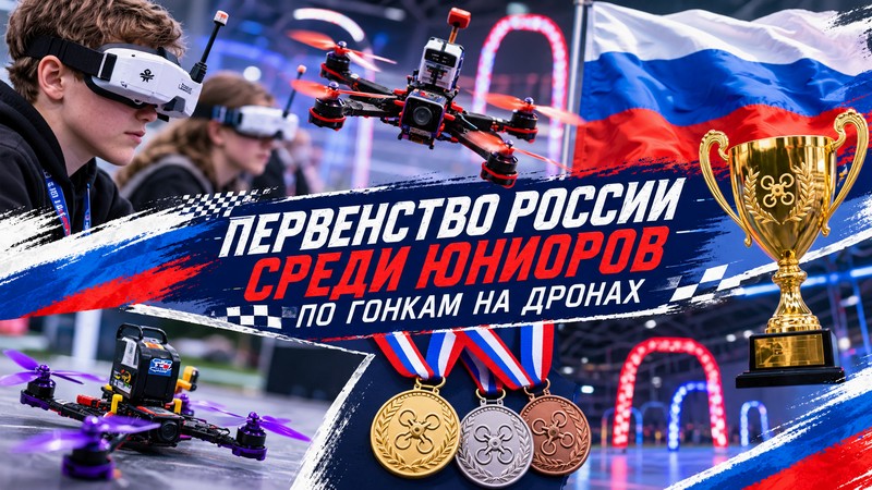 В Москве впервые прошло первенство России по гонкам дронов среди юниоров